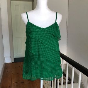 Green Flirty Tank Top